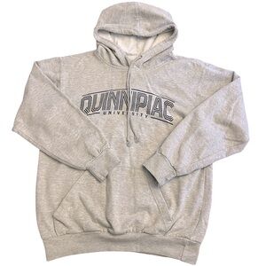 Womens’ Light Grey Quinnipiac University Hoodie Size M